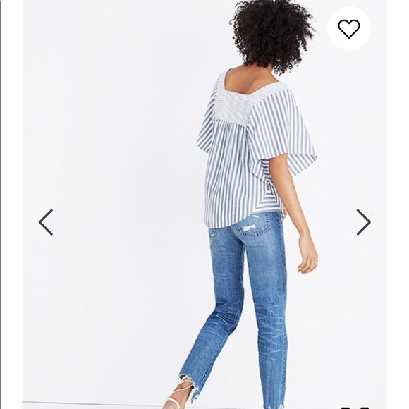 Madewell Butterfly Top in Stripe Play - Picture 4 of 6